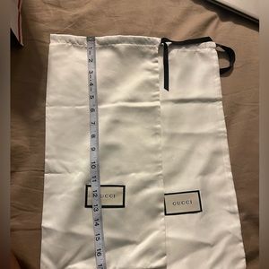 Set of two silk Gucci dust bags